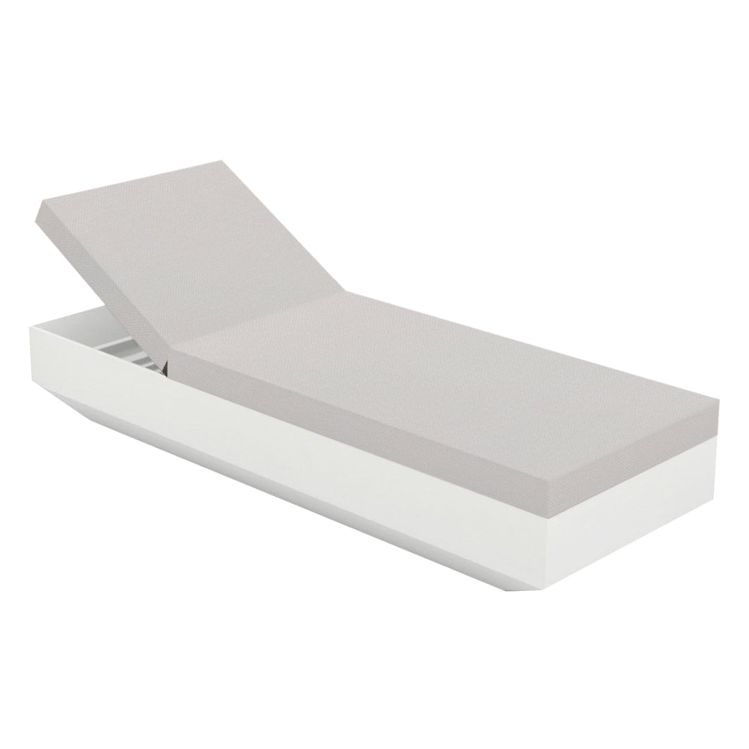 Vela Sun Chaise Outdoor Vondom White / Silvertex White 1219