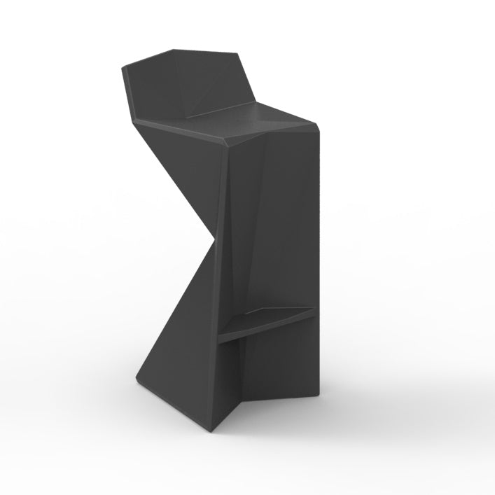 Vertex Bar Stool Outdoor Vondom Basic Anthracite - Basic