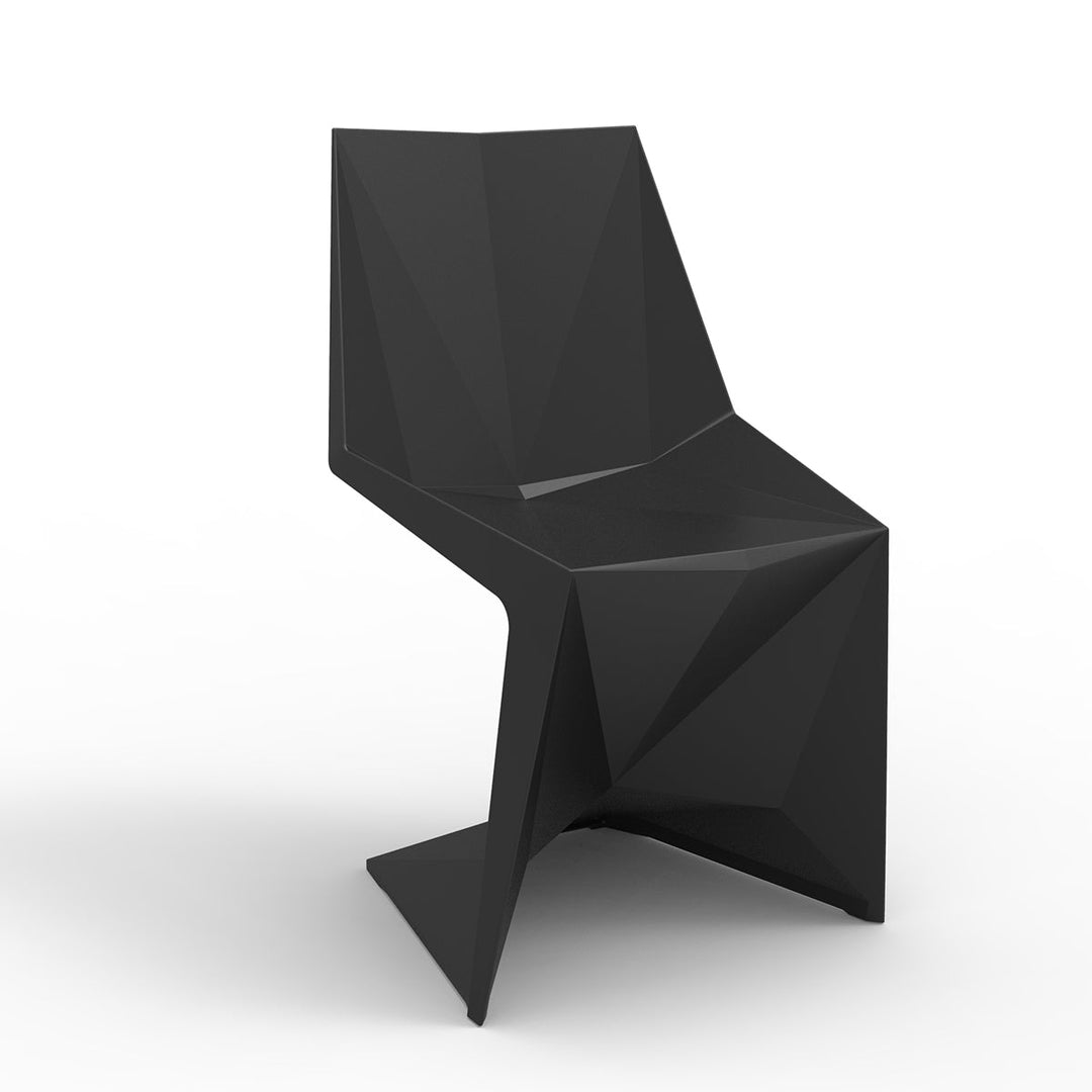 Voxel Chair (Set of 4) Outdoor Vondom Basic Black