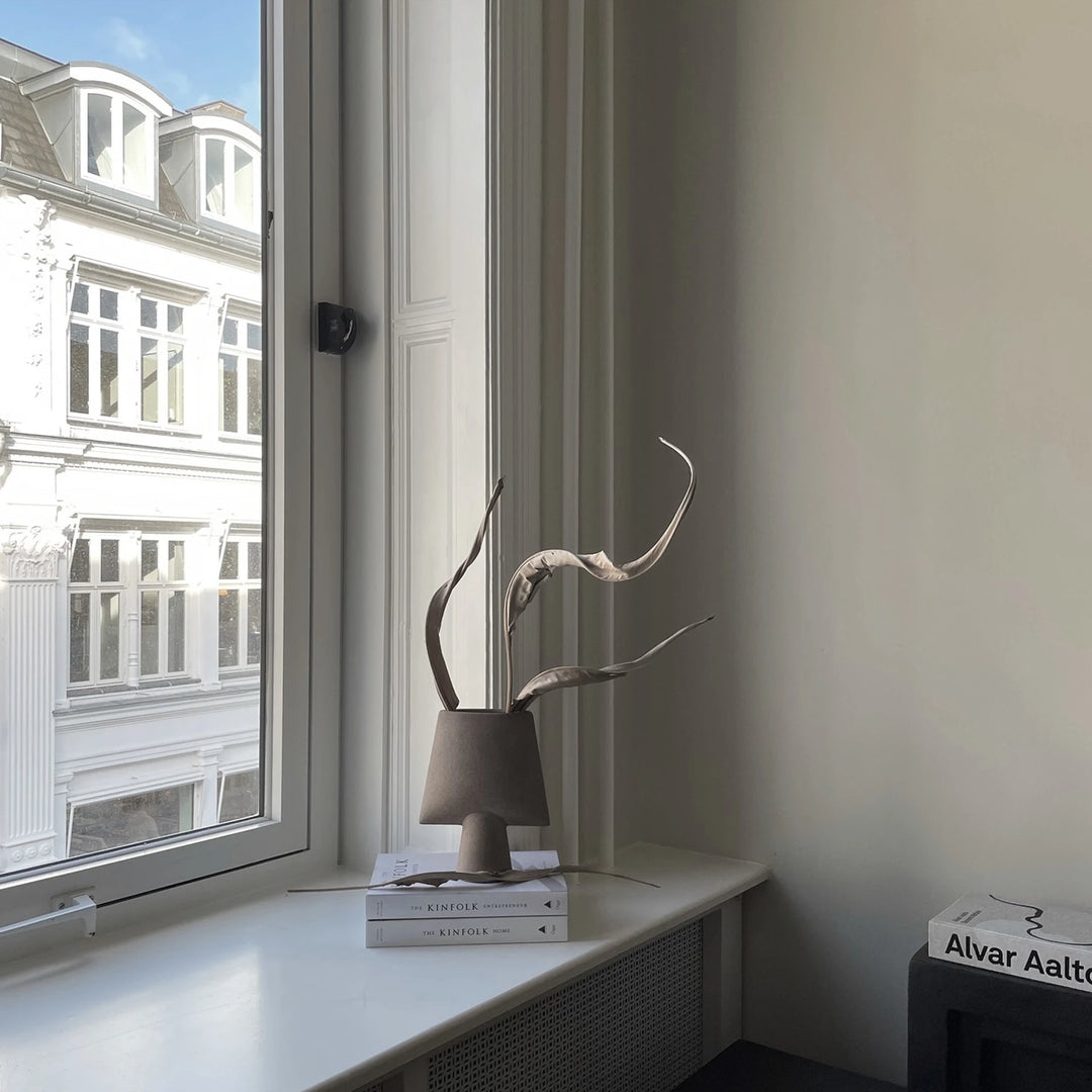 Sphere Vase Square, Mini - Taupe Vases 101 Copenhagen   