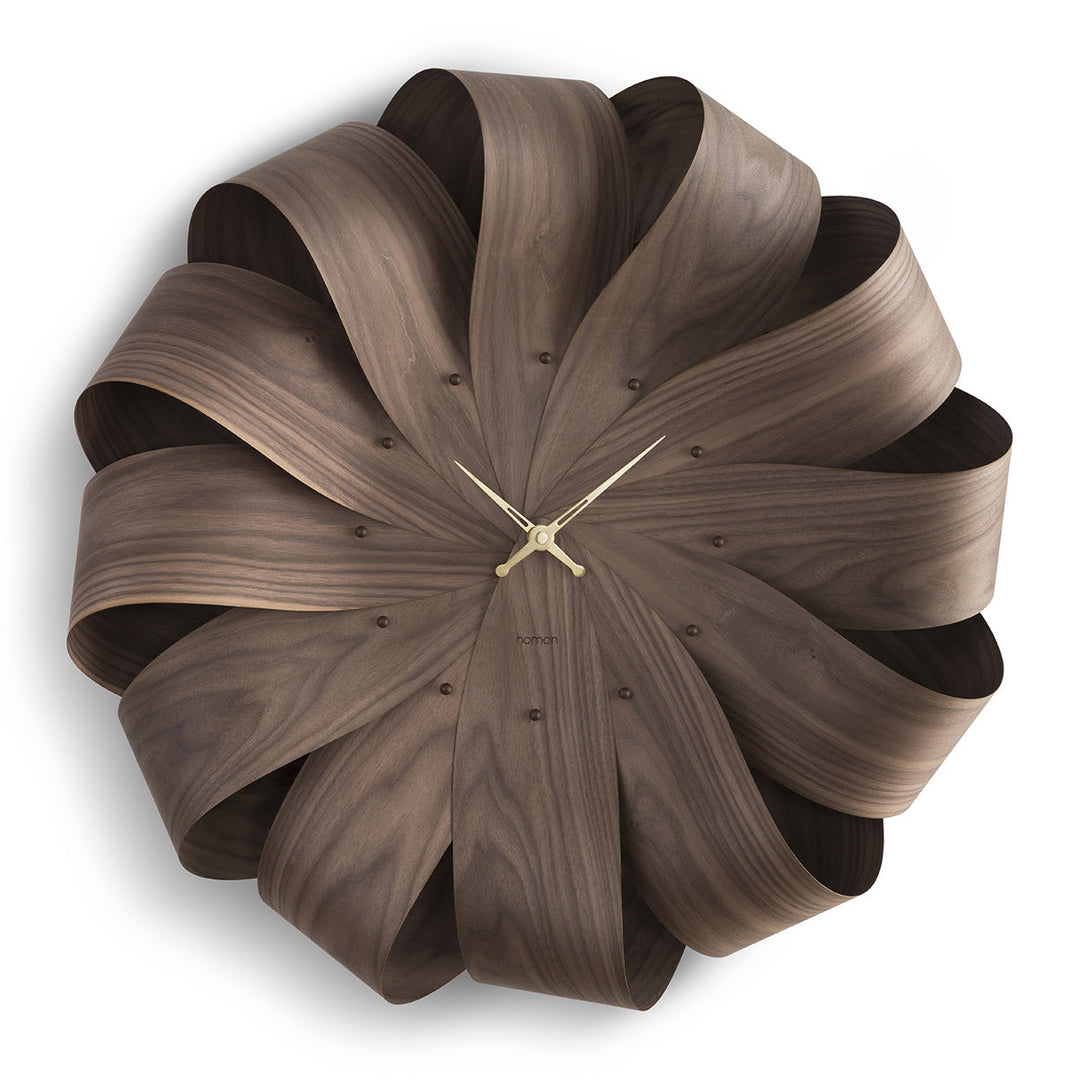 Brisa Wall Clock Wall Clocks Nomon Walnut / Brass / Walnut Xlarge: 29.5 in width