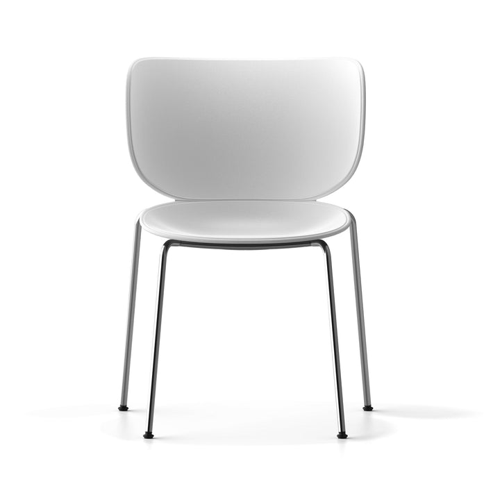 Hana Stackable Dining Chair (Set of 2) Chairs Moooi White Chrome