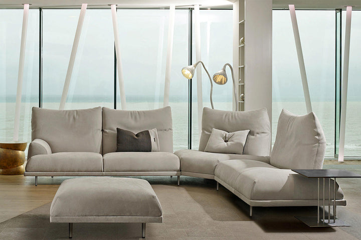 Wolf Corner Sectional Sofa with Peninsula Sectionals Gamma Arredamenti