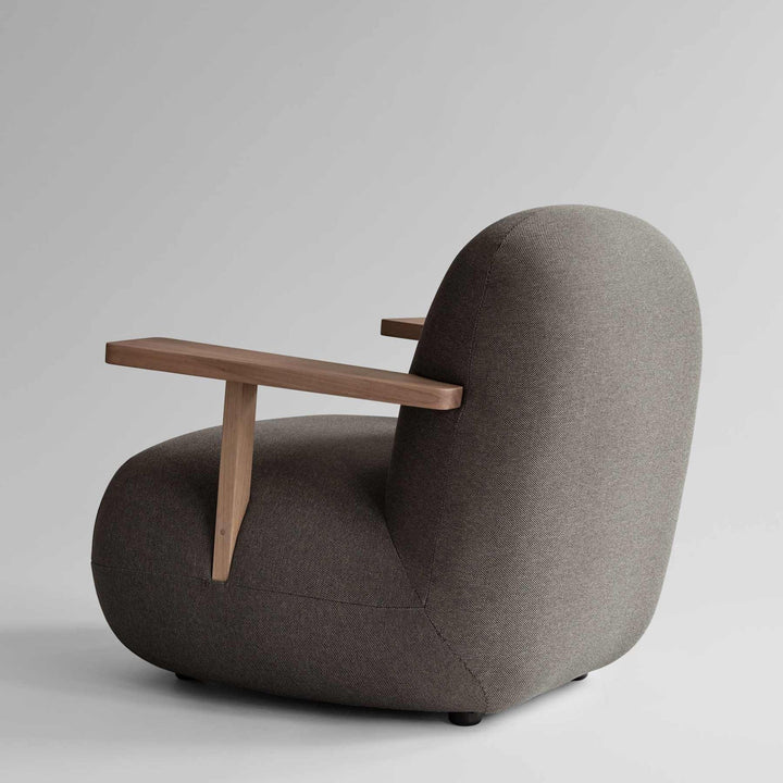 Toe Chair Armrest - Teak / Stone Gray Armchairs 101 Copenhagen