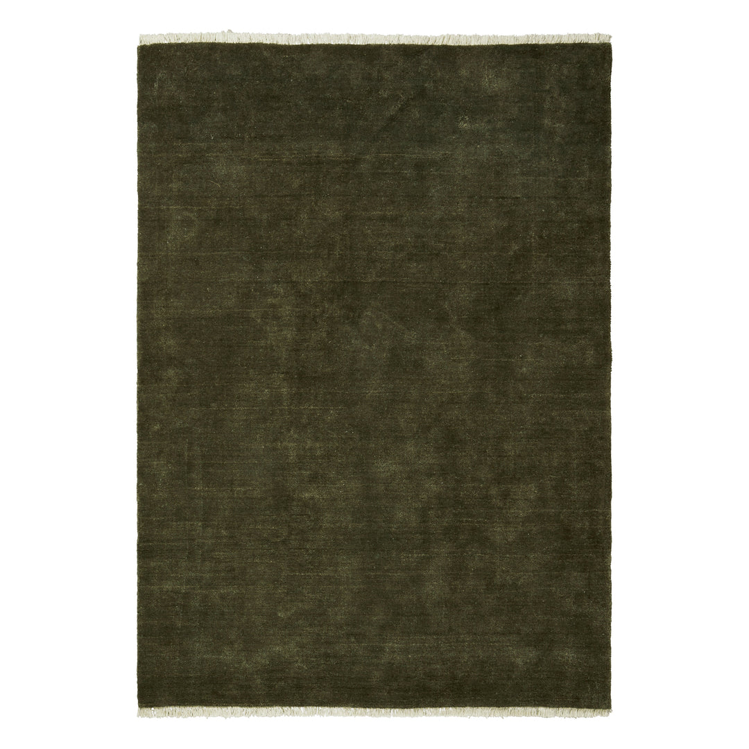 Firth Jute Rug Rugs Ferm Living Dark Olive Large: 6 ft 6.7 in x 9 ft 10.1 in