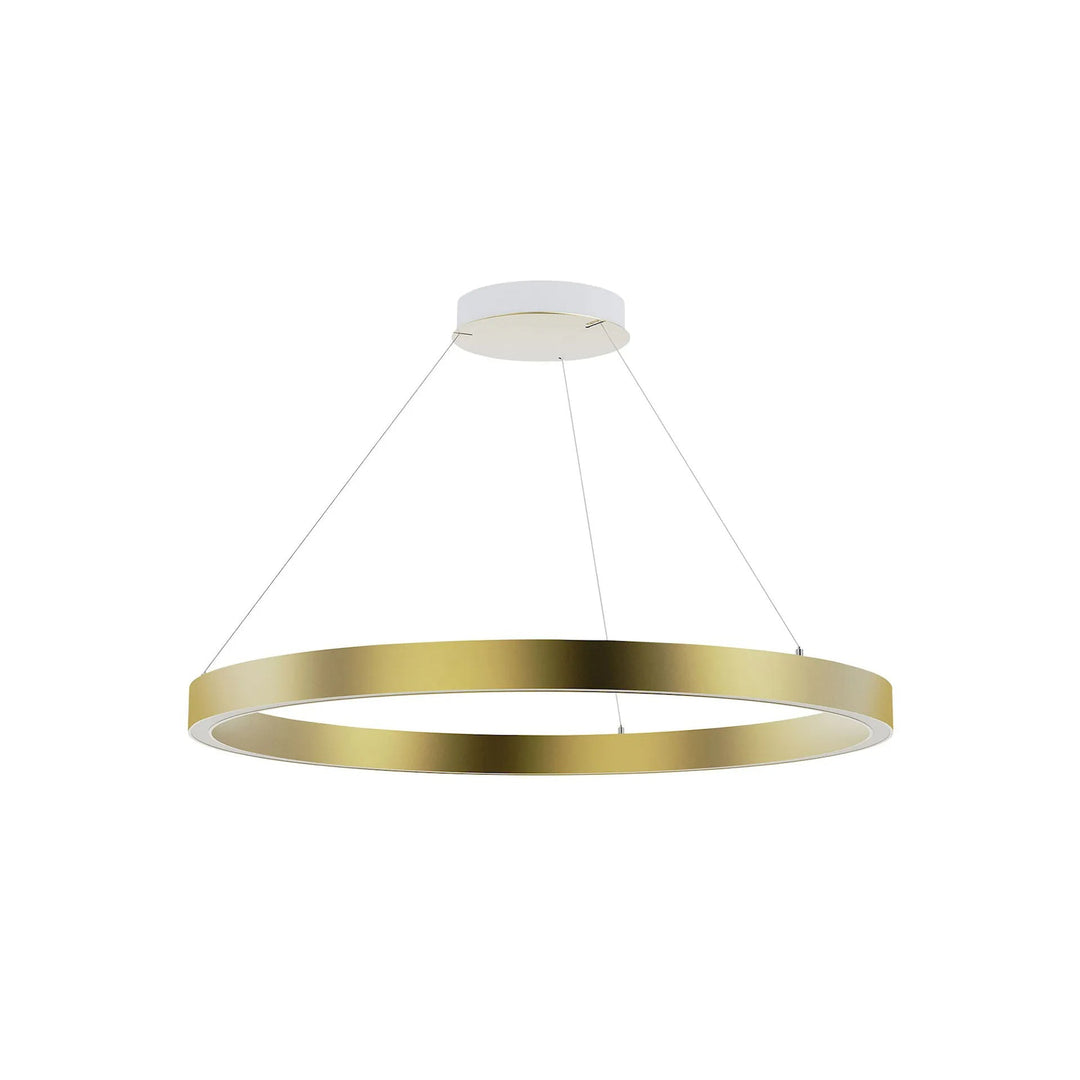 Zirkol Circle LED Pendant Light Lighting NEMO Gold XSmall: 33.5 in diameter Downlight / 2700K - Warm White