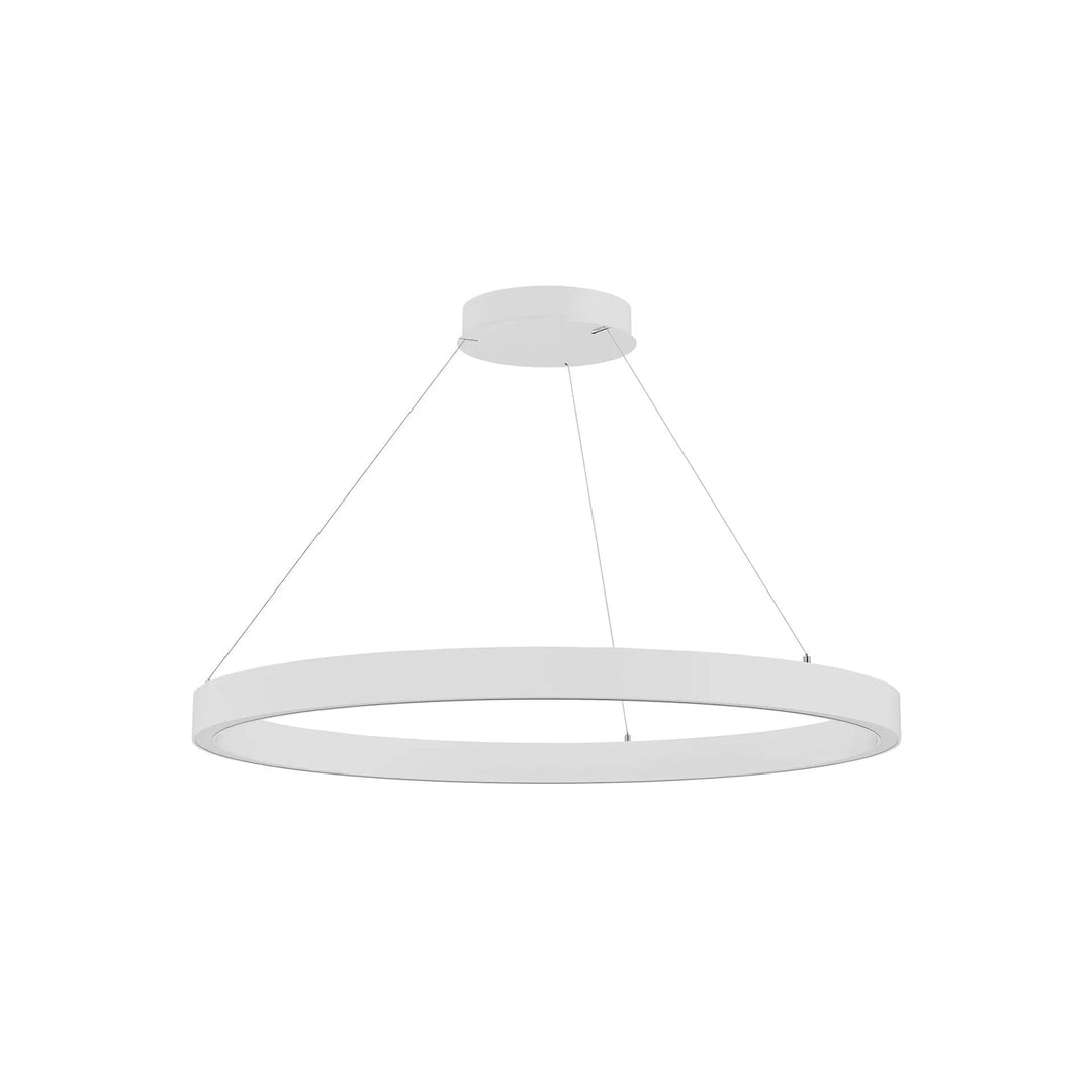 Zirkol Circle LED Pendant Light Lighting NEMO White XSmall: 33.5 in diameter Downlight / 2700K - Warm White