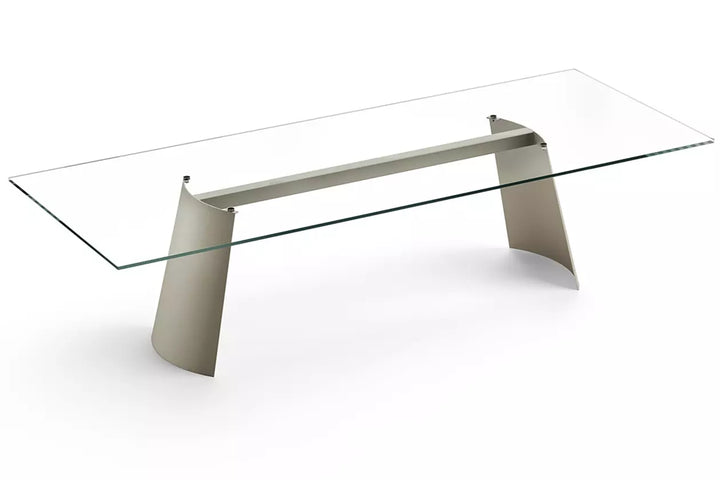 DORIAN GLASS TOP DINING TABLE Kitchen & Dining Room Tables Eforma   