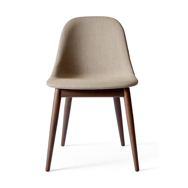 Harbour Upholstered Side Chair Chairs Audo Copenhagen 233 - Remix 2 Sandy Brown Wood Base / Dark Oak