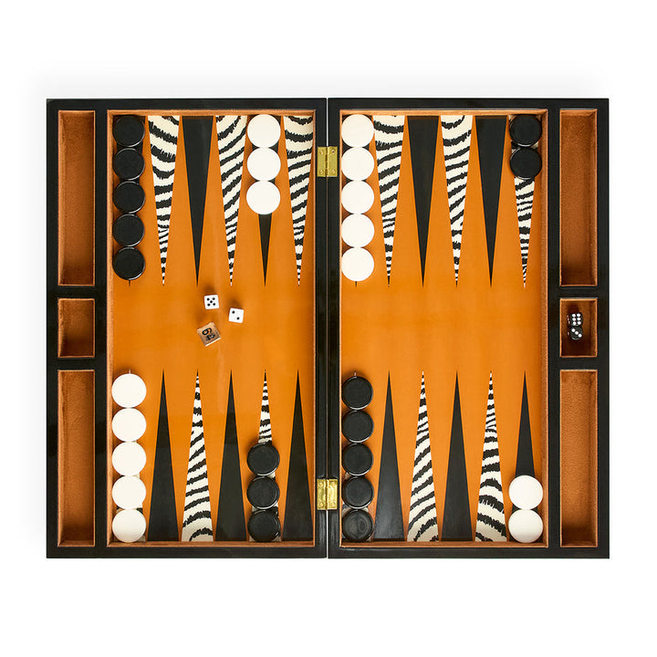 Zebra Backgammon Set Jonathan Adler Default Title