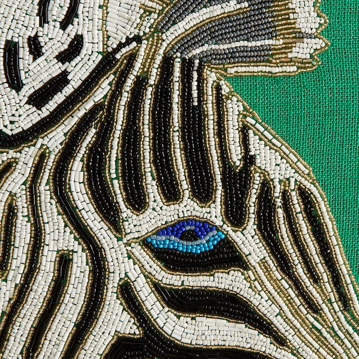 Zebra Beaded Art Jonathan Adler