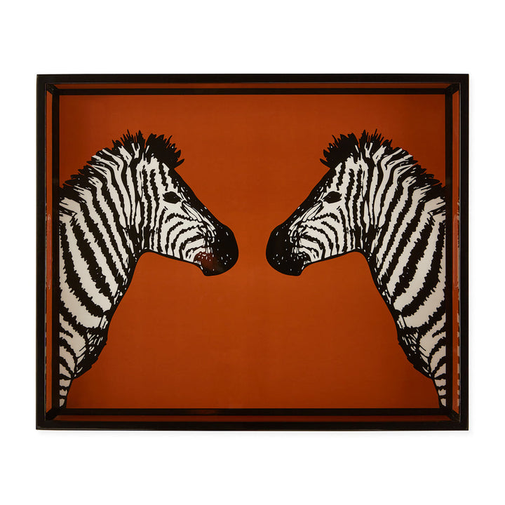 Zebra Lacquer Tray Jonathan Adler