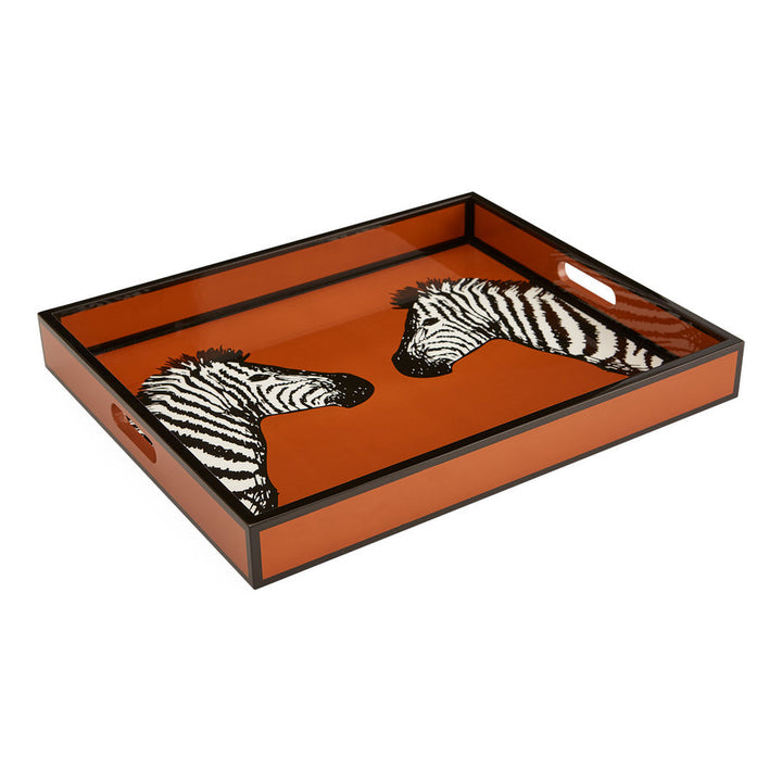 Zebra Lacquer Tray Jonathan Adler Default Title