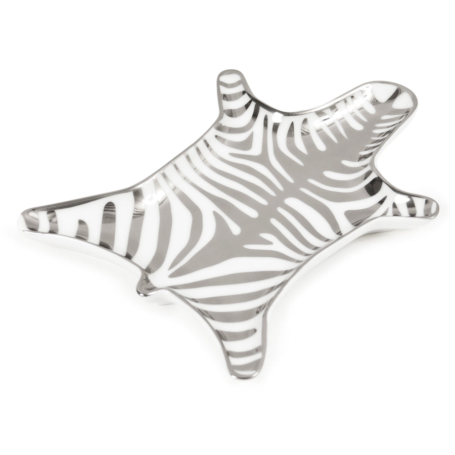 Zebra Stacking Dish - Silver Jonathan Adler Default Title