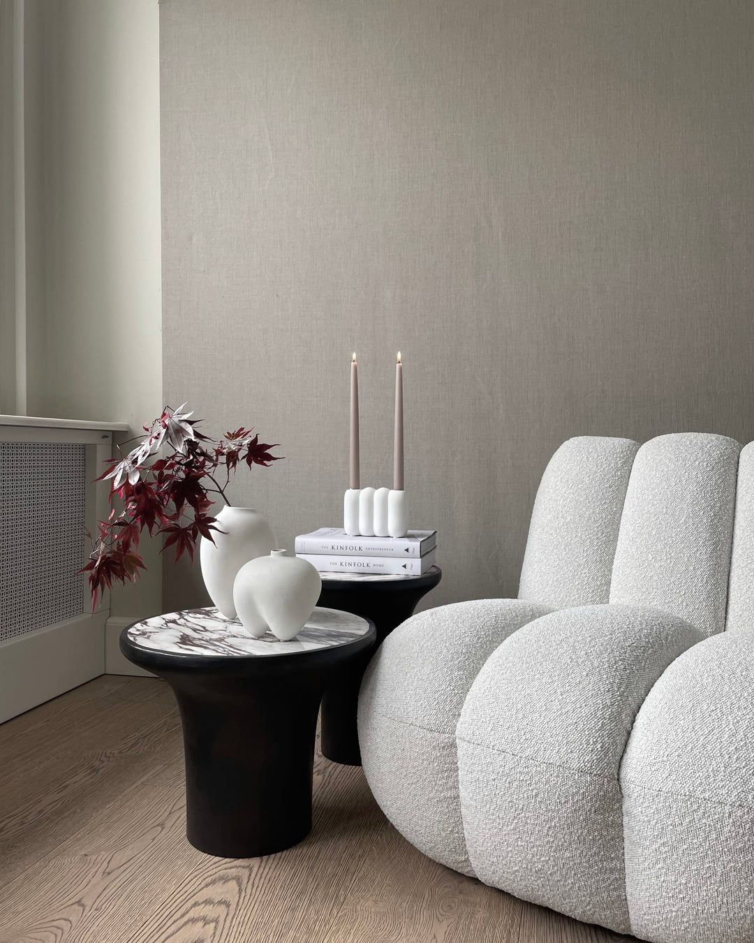 Tube Candle Holder, Mini - Bone White Candle Holder 101 Copenhagen   