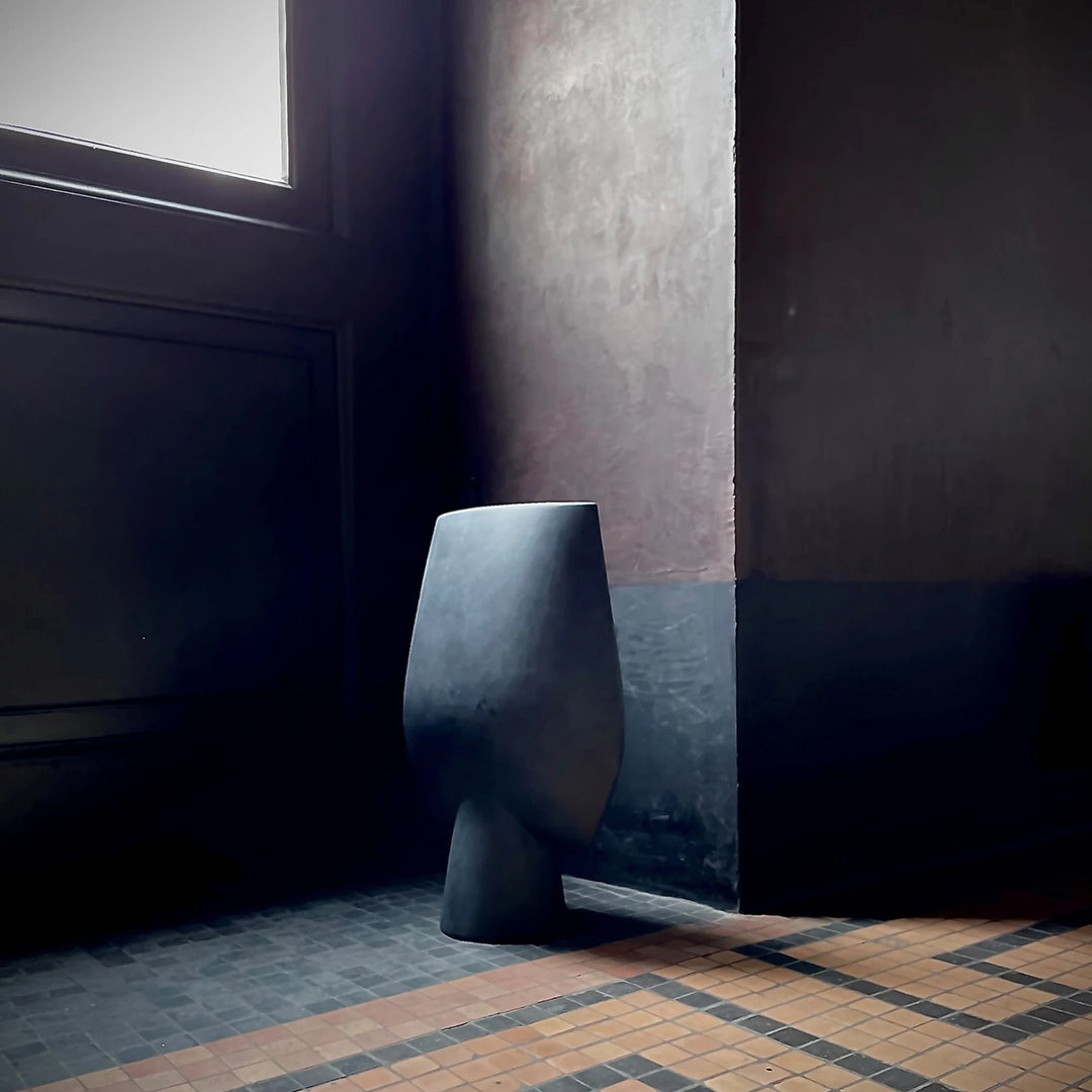 Sphere Vase Square, Hexa - Black Vases 101 Copenhagen   
