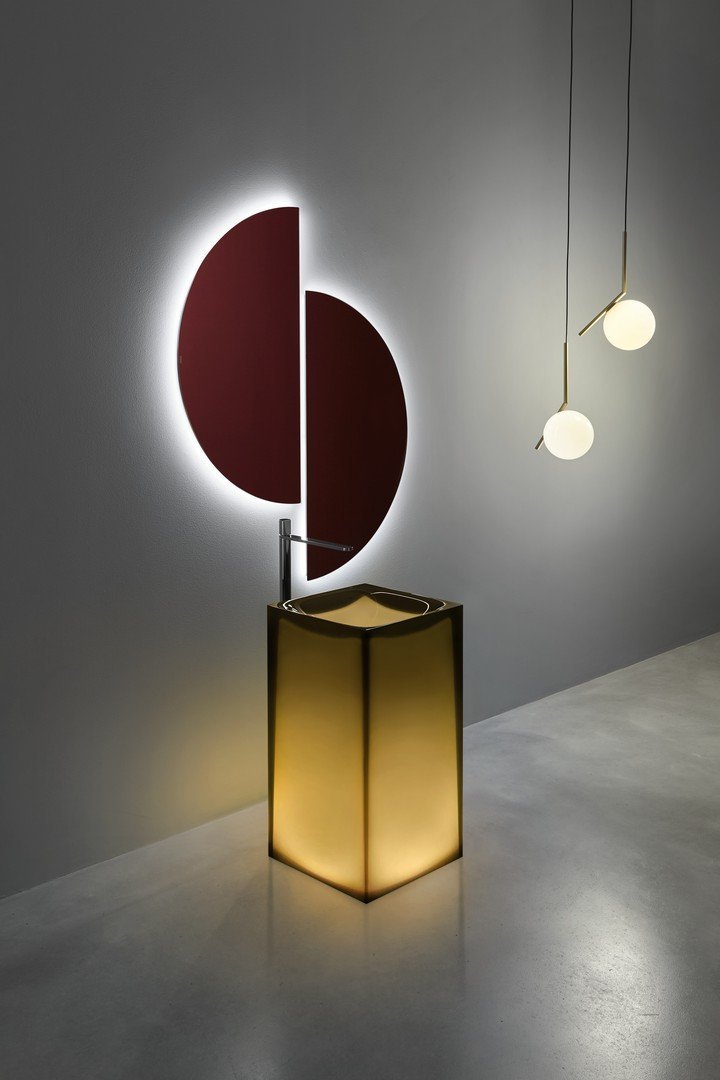 Aura Sink Sinks Antonio Lupi OCRA Cristalmood Without Led