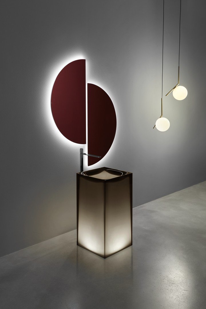 Aura Sink Sinks Antonio Lupi NEBBIA Cristalmood Without Led