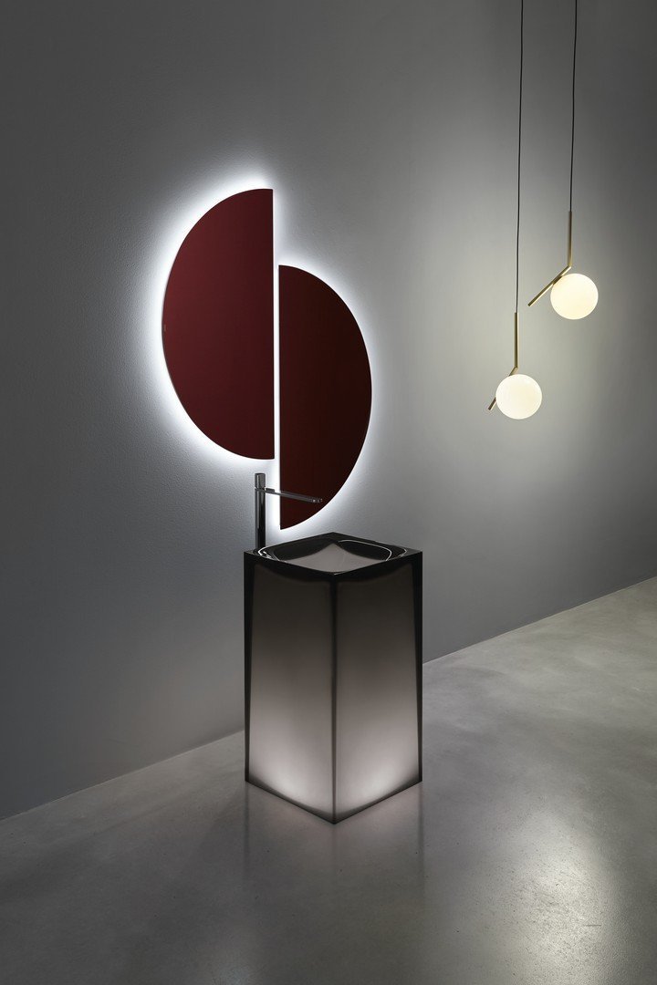 Aura Sink Sinks Antonio Lupi FUME Cristalmood Without Led