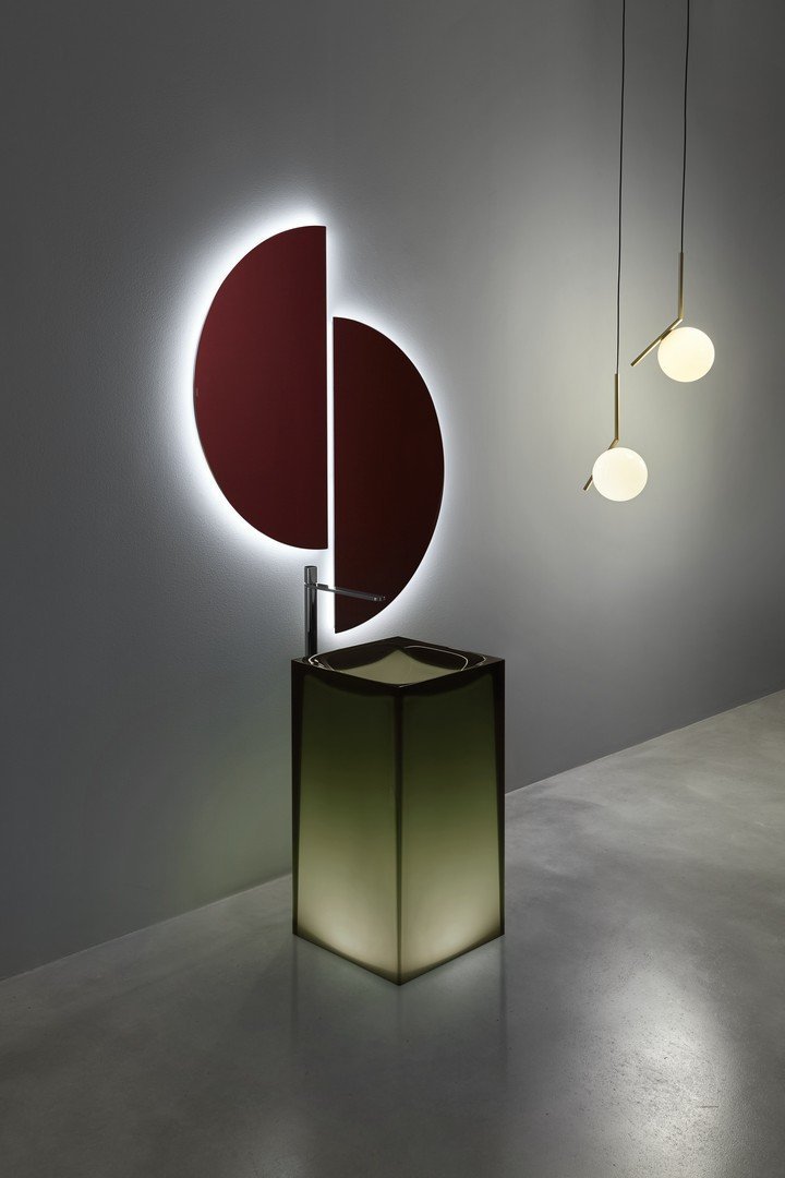 Aura Sink Sinks Antonio Lupi OLEO Cristalmood Without Led