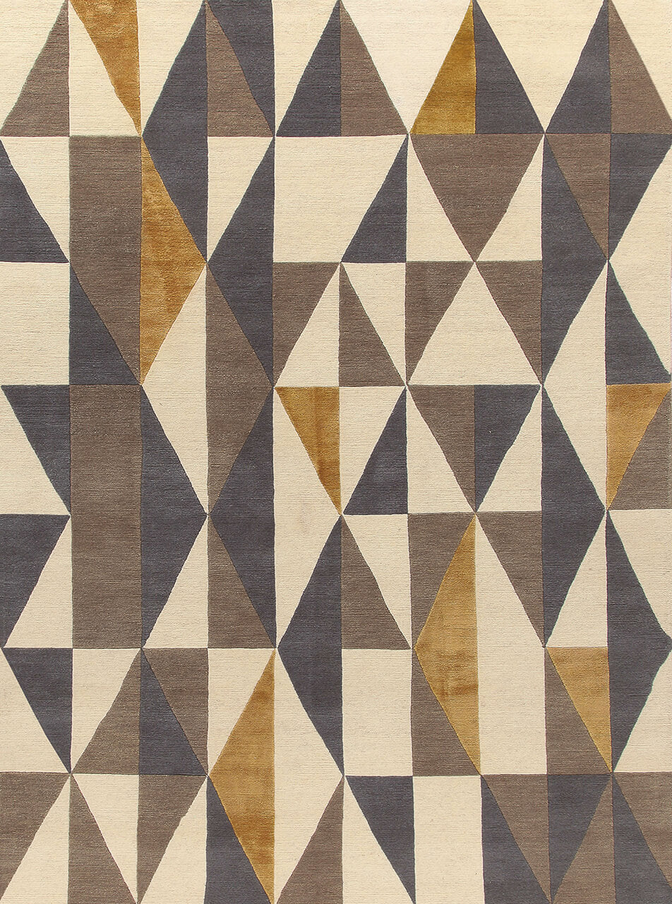 Diamantina Rug Rugs Amini Yellow grey 240x170cm 