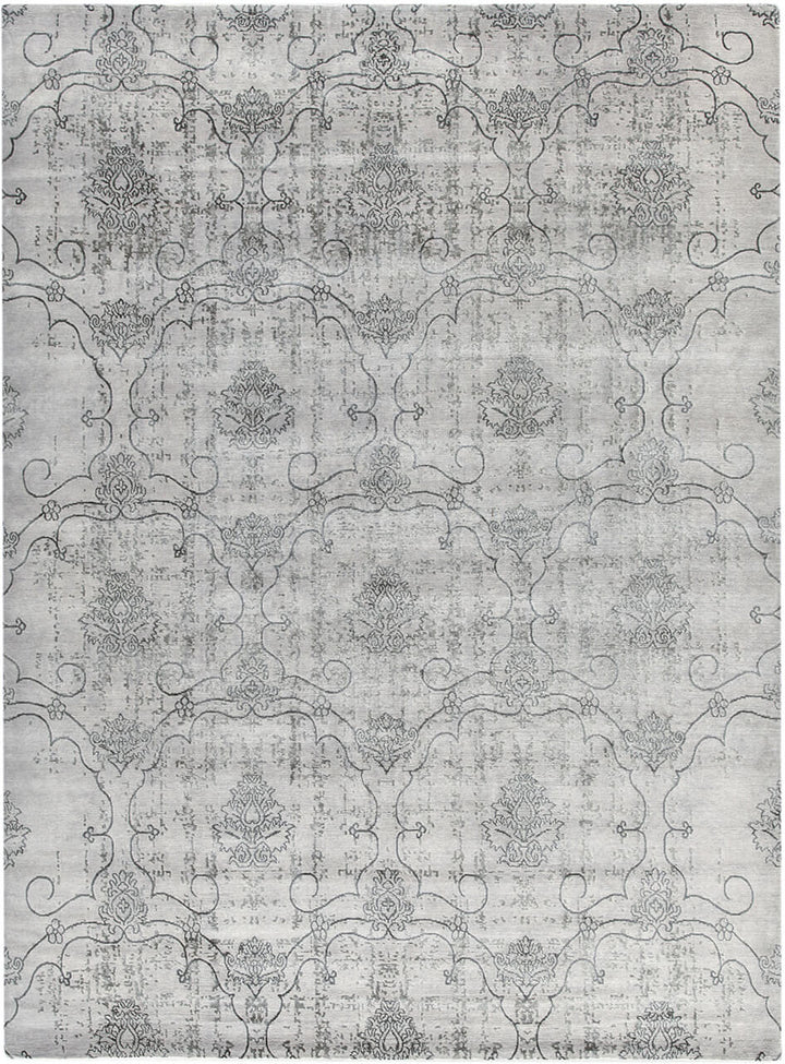 Rare Velvet Rug Rugs Amini Silver 300x250cm 