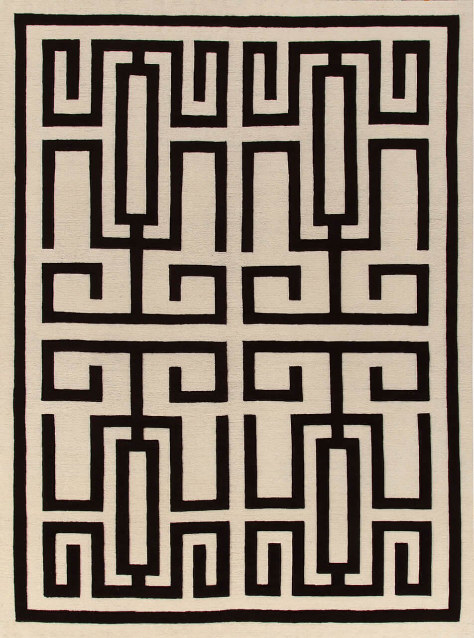 Labirinto Rug Rugs Amini Black 300x250cm 