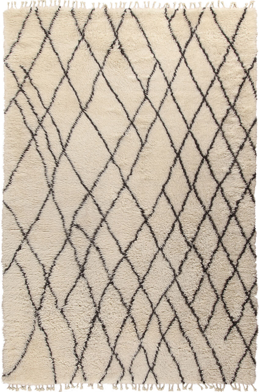 Moroccan Touch MT04 Rug Rugs Amini Ivory and dark grey 300x200cm 