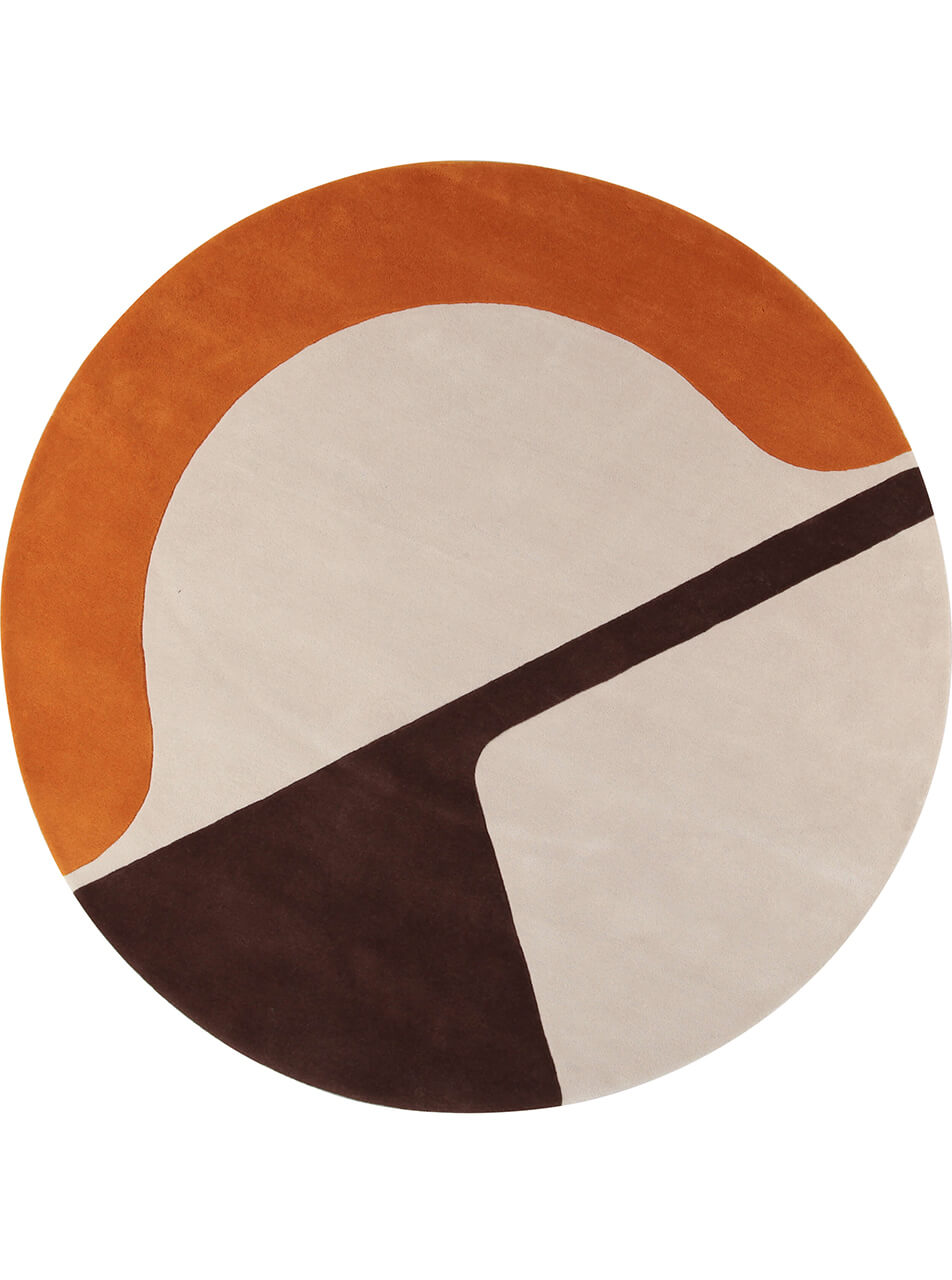 JC-7 Isola Rug Rugs Amini Orange 240x240cm 