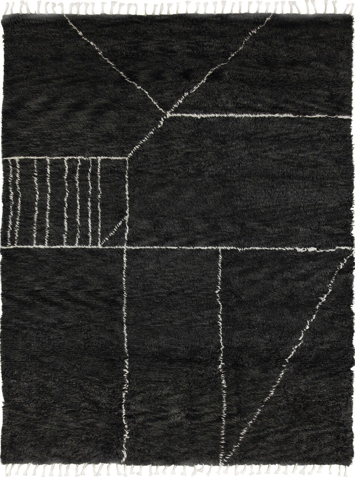Moroccan Touch MT07 Rug Rugs Amini Charcoal and ivory 240x170cm 