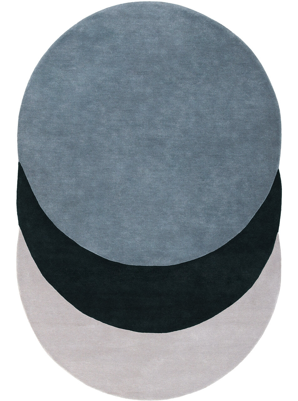 Teorema Circles Rug Rugs Amini Grey blue 300x200cm 