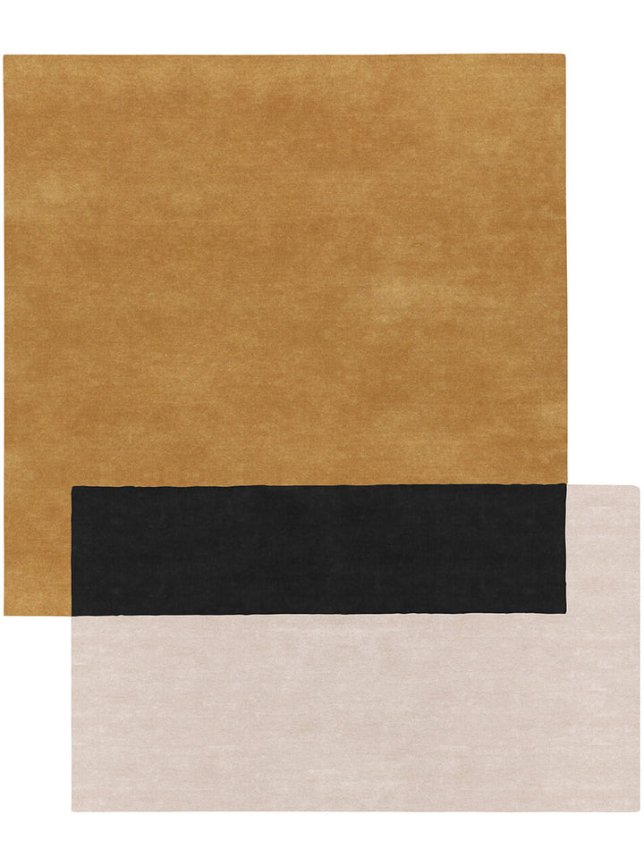 Teorema Squares Rug Rugs Amini Camel black 300x250cm 