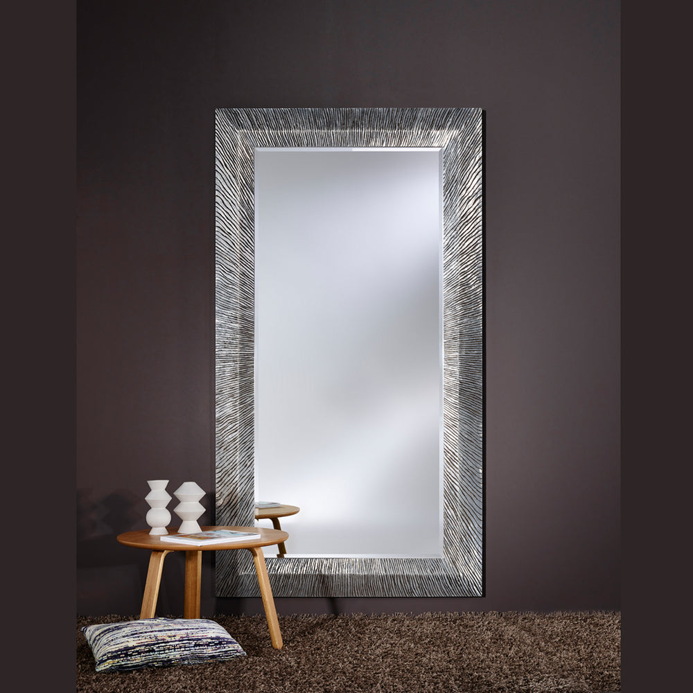 Groove Silver Mirror Mirrors Deknudt Mirrors   