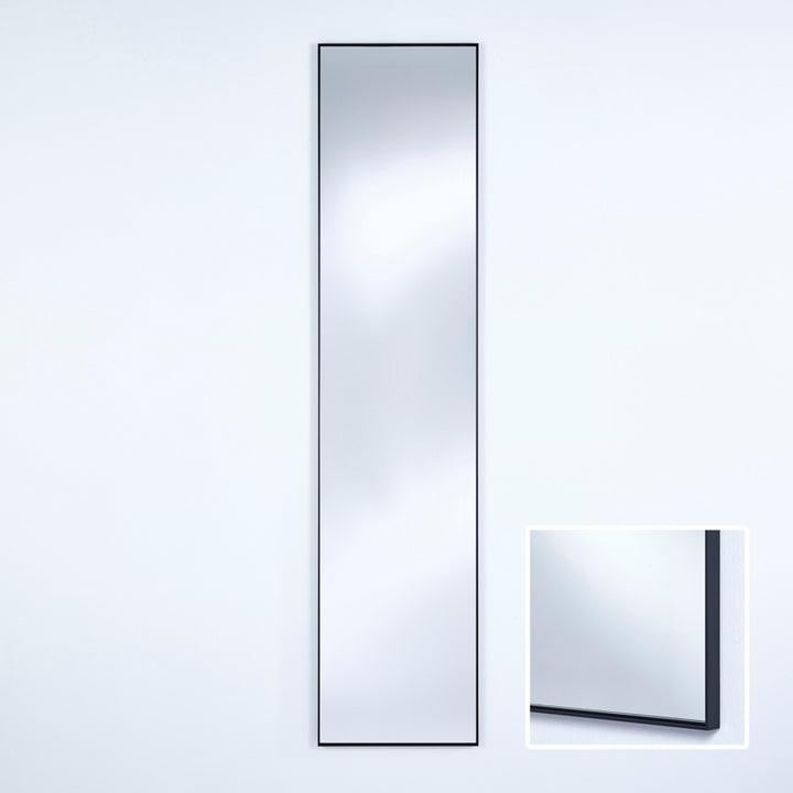 Lucka Black Hall Mirror Mirrors Deknudt Mirrors   