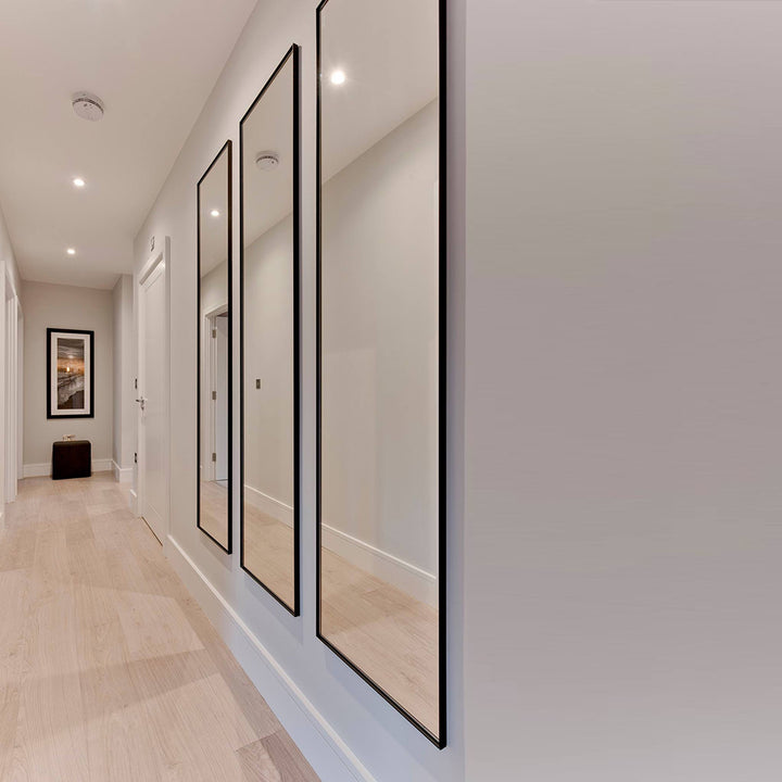 Lucka Black Hall Mirror Mirrors Deknudt Mirrors   