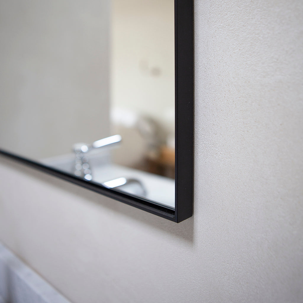 Lucka Black Hall Mirror Mirrors Deknudt Mirrors   