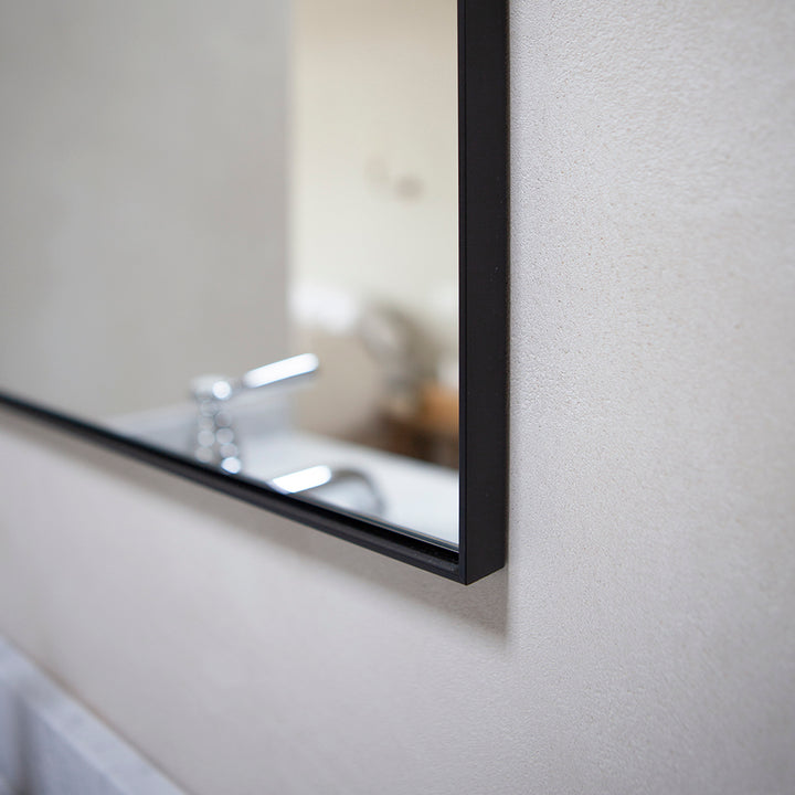 Lucka Black Hall Mirror Mirrors Deknudt Mirrors   