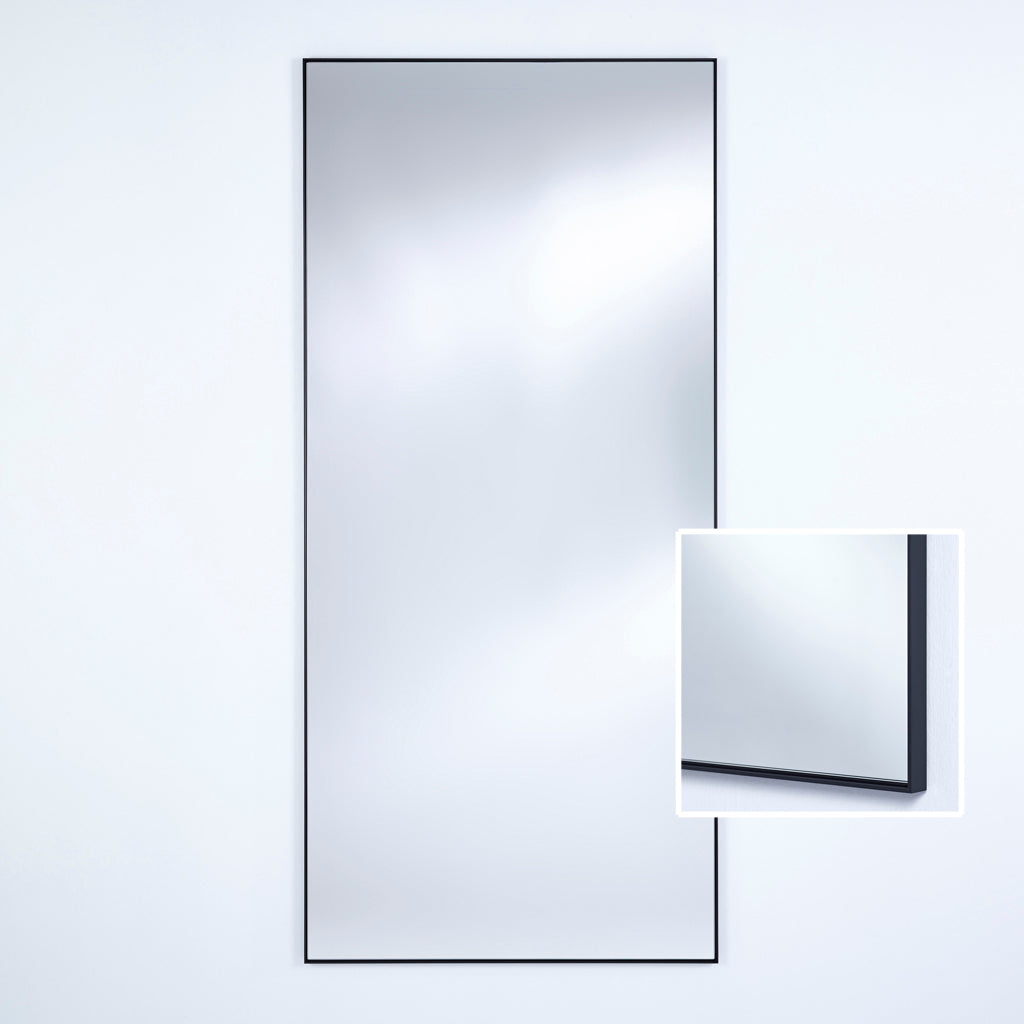 Lucka Black XL Mirror Mirrors Deknudt Mirrors   