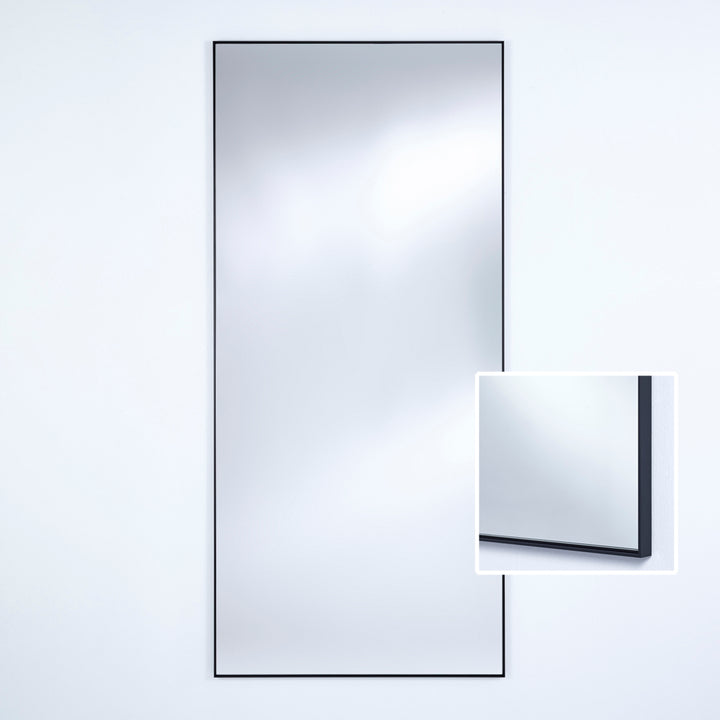 Lucka Black XL Mirror Mirrors Deknudt Mirrors   