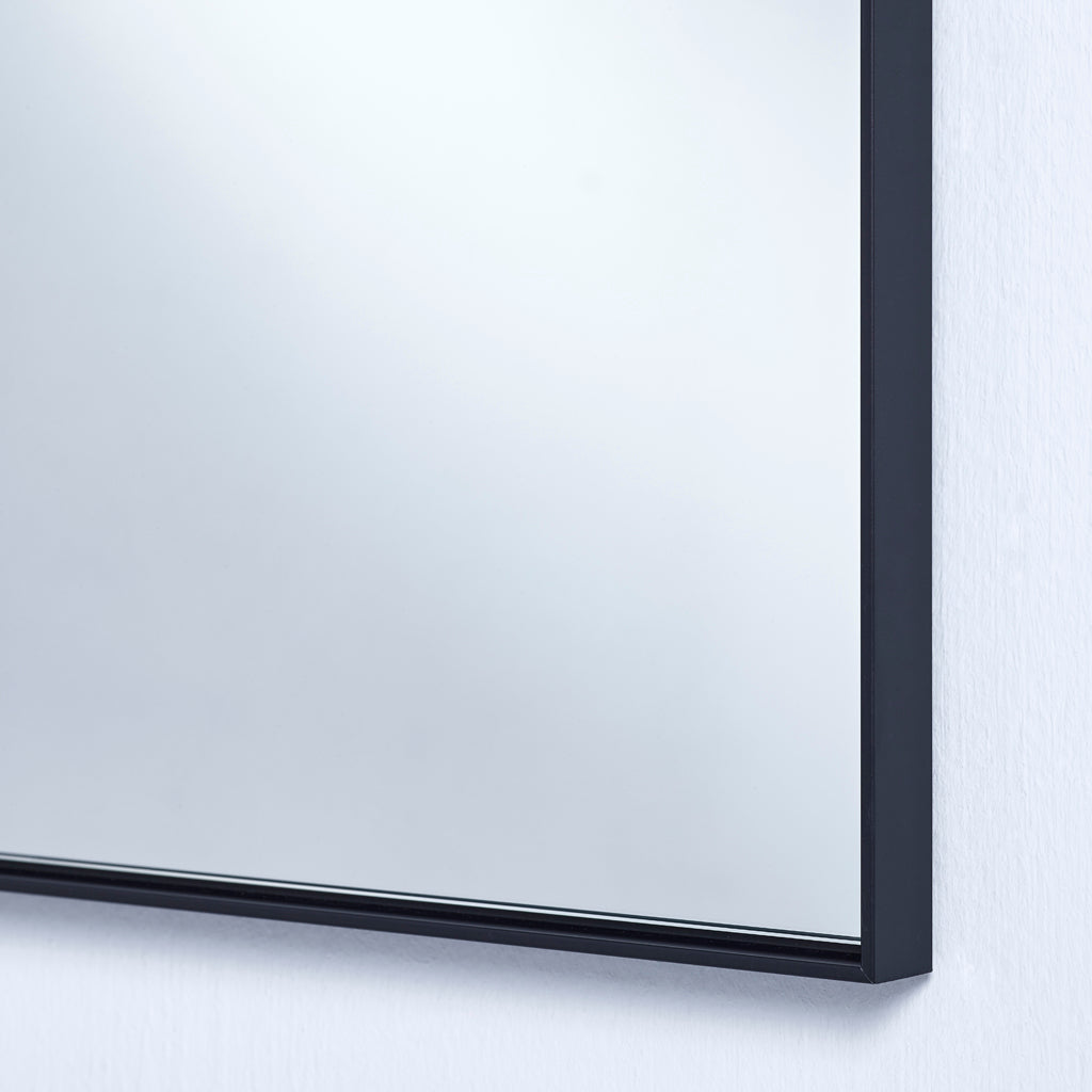Lucka Black XL Mirror Mirrors Deknudt Mirrors   