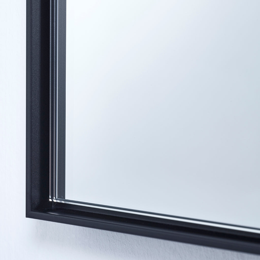 Lucka Black XL Mirror Mirrors Deknudt Mirrors   