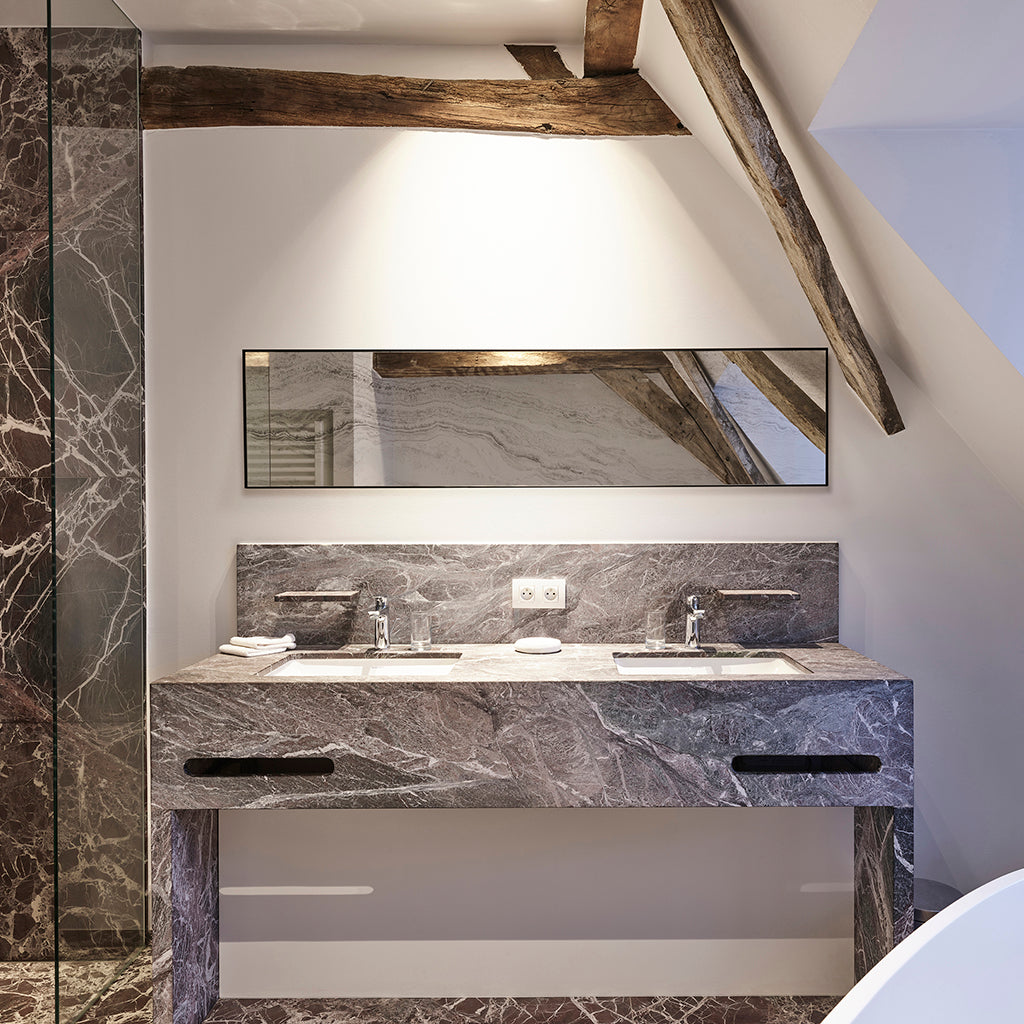 Travertin Mirror Mirrors Deknudt Mirrors   