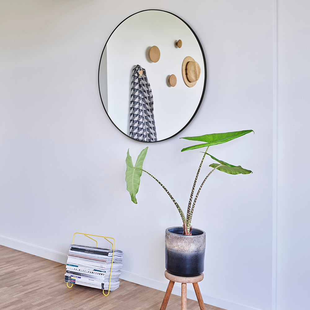 Hoop Black M Mirror Mirrors Deknudt Mirrors   