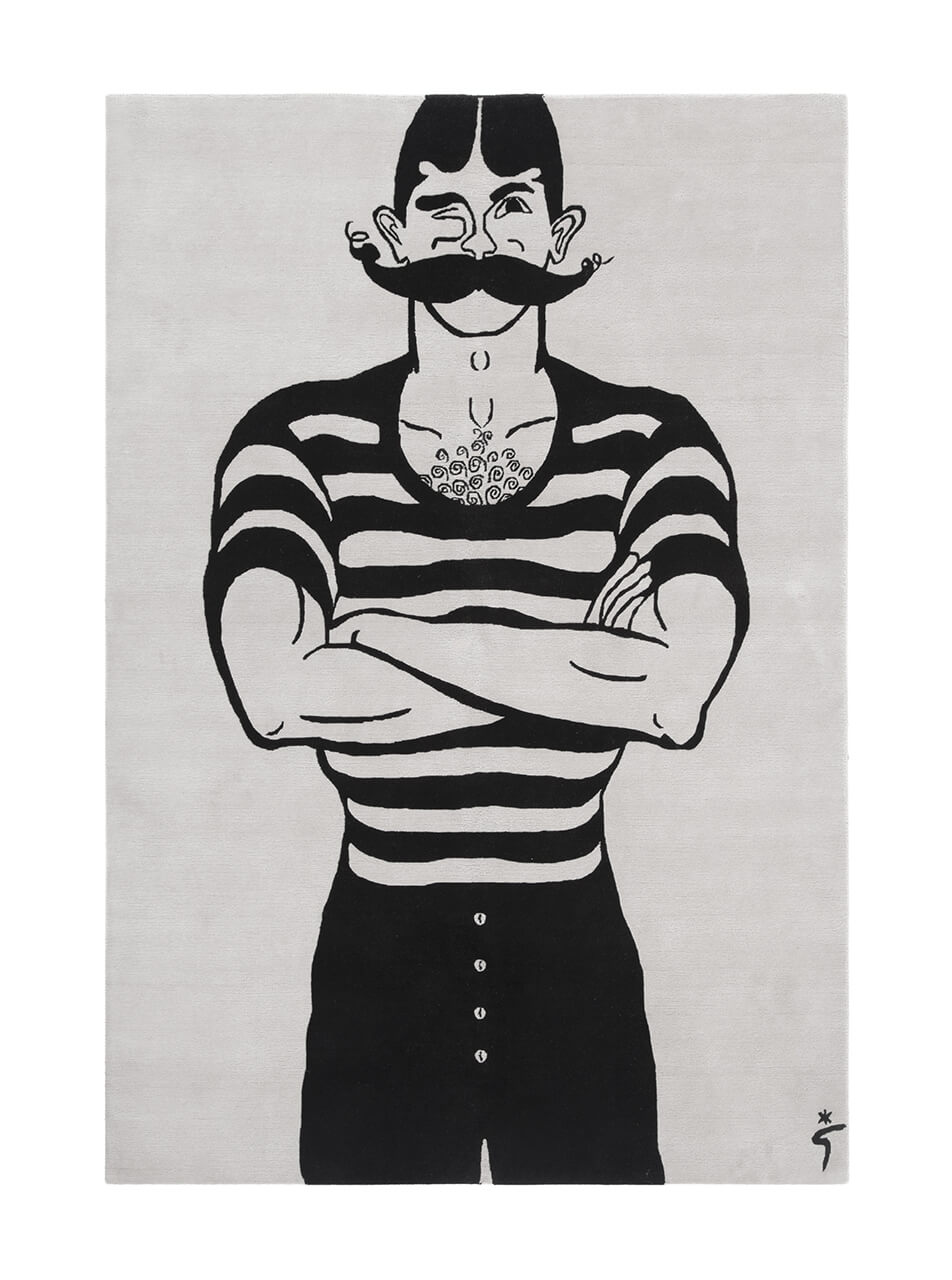 Man Rug Rugs Amini Avorio 220x150cm 