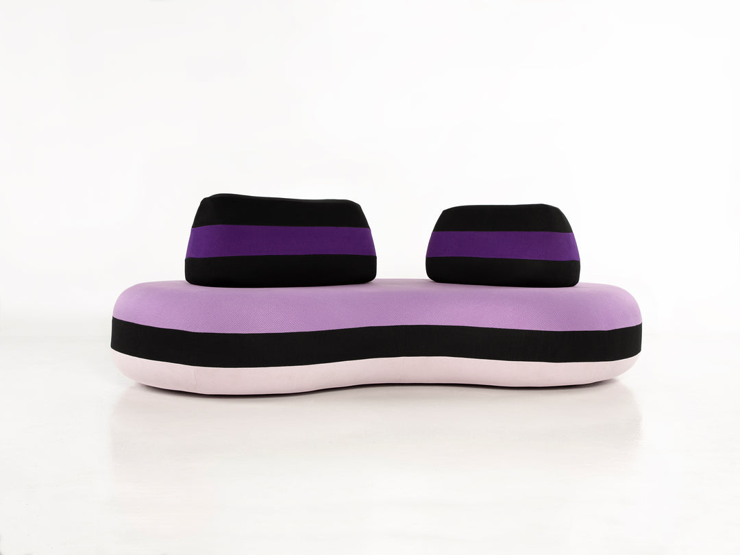 Bombom Large 3 Seat Lilla Violetta di Parma Sofa Sofas Roche Bobois   