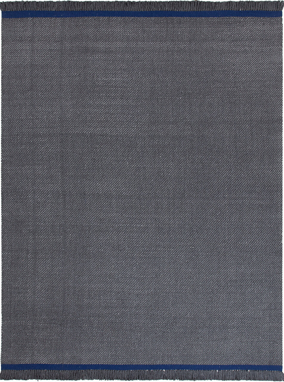Sesame Rug Rugs Amini Charcoal and deep blue 240x80cm 