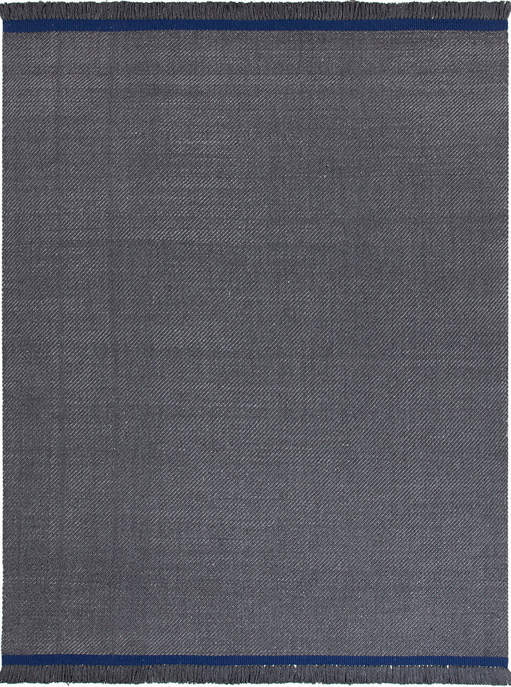 Sesame Rug Rugs Amini Charcoal and deep blue 240x80cm 