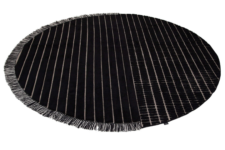 RD Grid Berber Rug (Round) Rugs Amini   