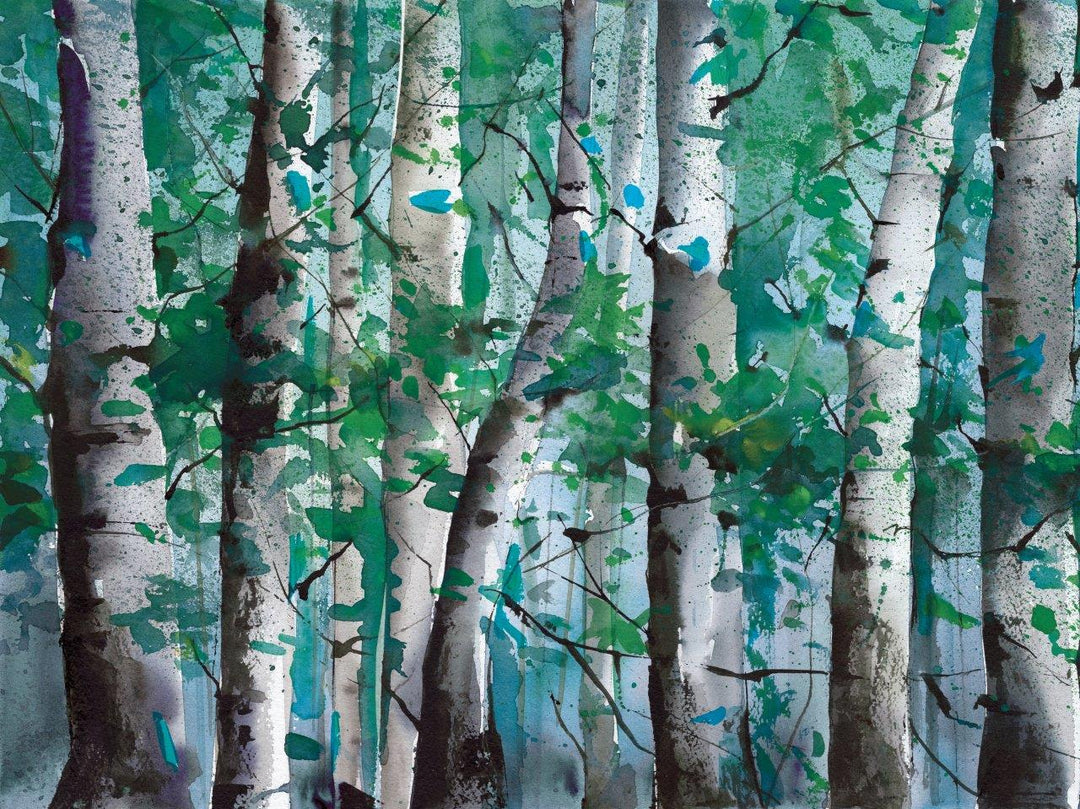 Reflections Wallpaper Wallpaper Absoluta Prime Petrol Blue 