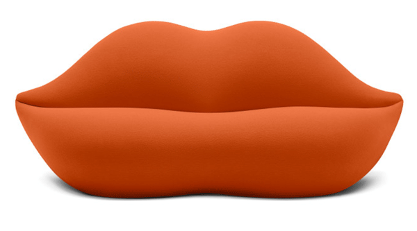 Bocca Lips Unlimited Vibrant Sofa Sofas Gufram Pumpkin In Stock 